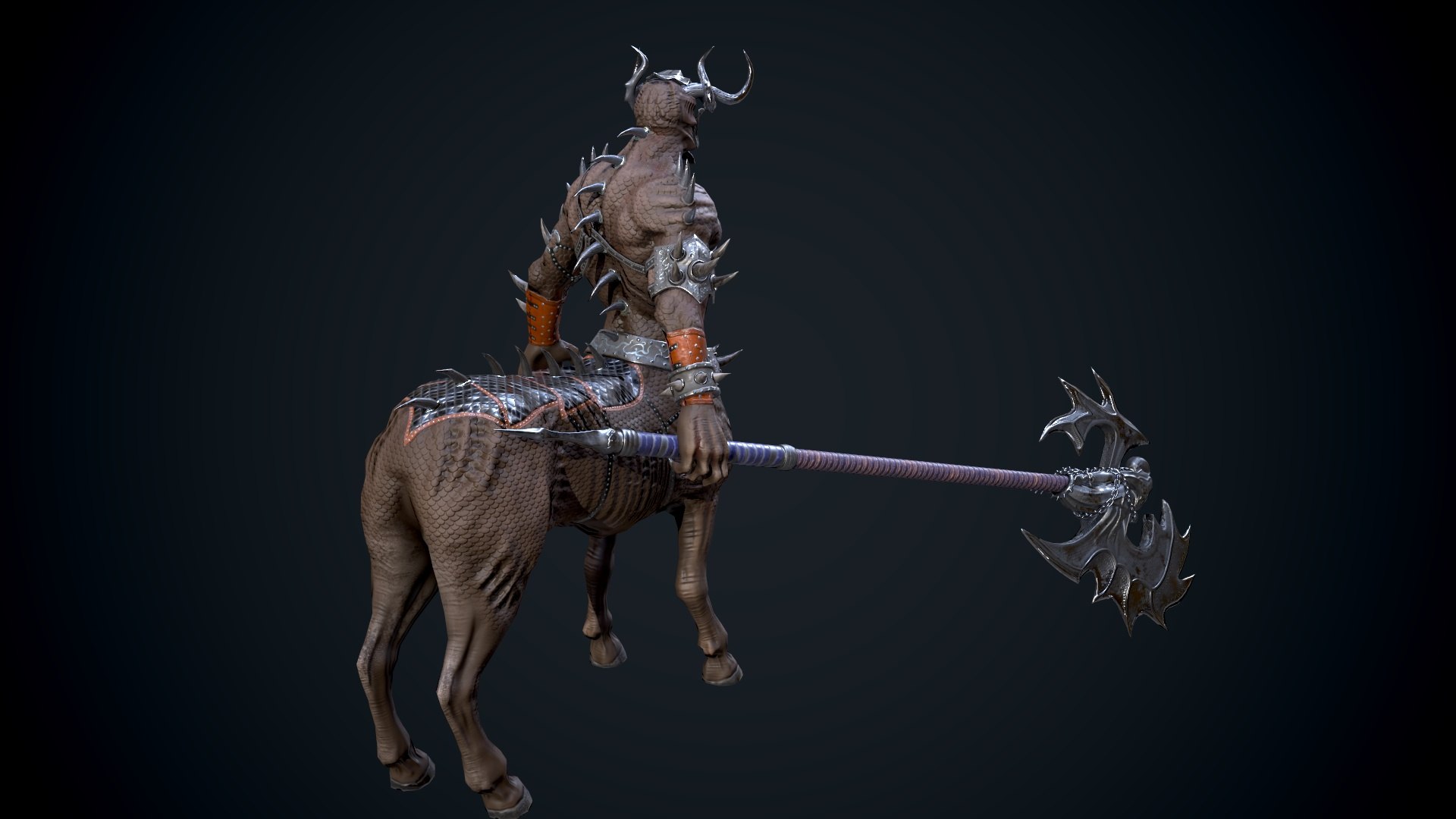 3D Centaur warrior model - TurboSquid 1997943