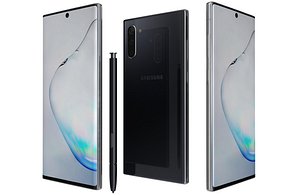 Samsung Galaxy Note 10 Aura Black Low Poly 3D
