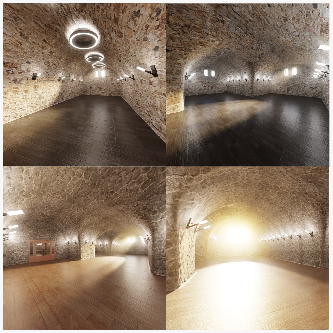 Cellars - 3 Interior Scenes 3D - TurboSquid 2172118