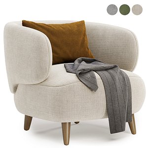 luisa fleece armchair corona 2014 3D