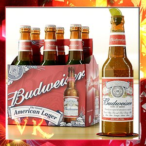 budweiser beer bottle - max