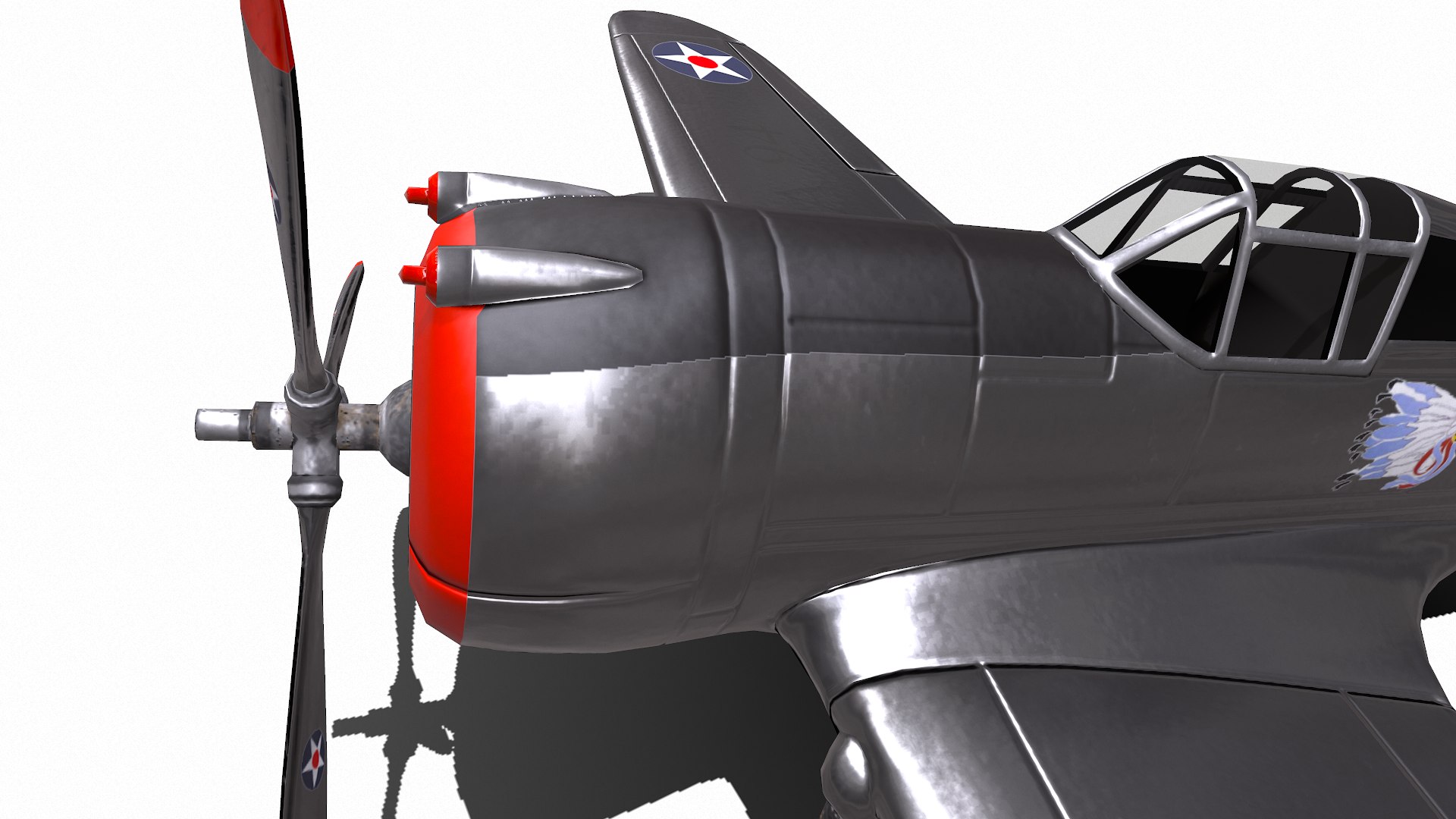 Curtiss P-36 Hawk Fighter Plane 3D - TurboSquid 1642551