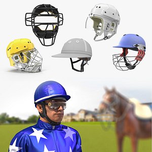 sport helmets 4 3D