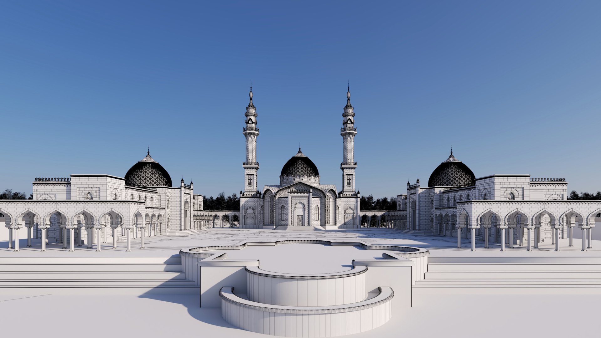The White Mosque In Bolgar City Model - TurboSquid 2367457
