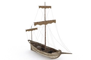 3D ancient ship