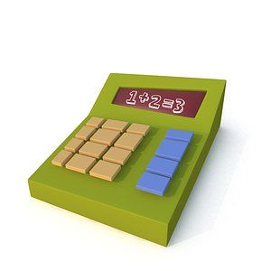 maya stylized cartoon calculator