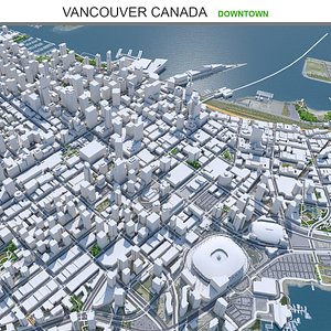 Vancouver Downtown Canada 3D