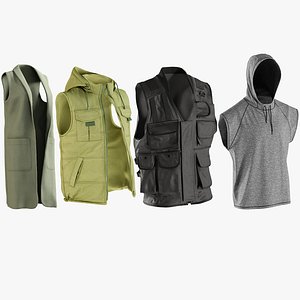 realistic vests s collections 3D model