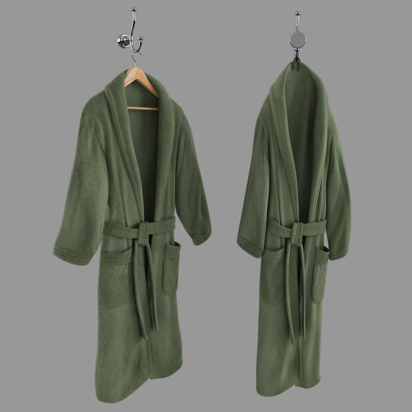 green bathrobe hanger hook 3d max