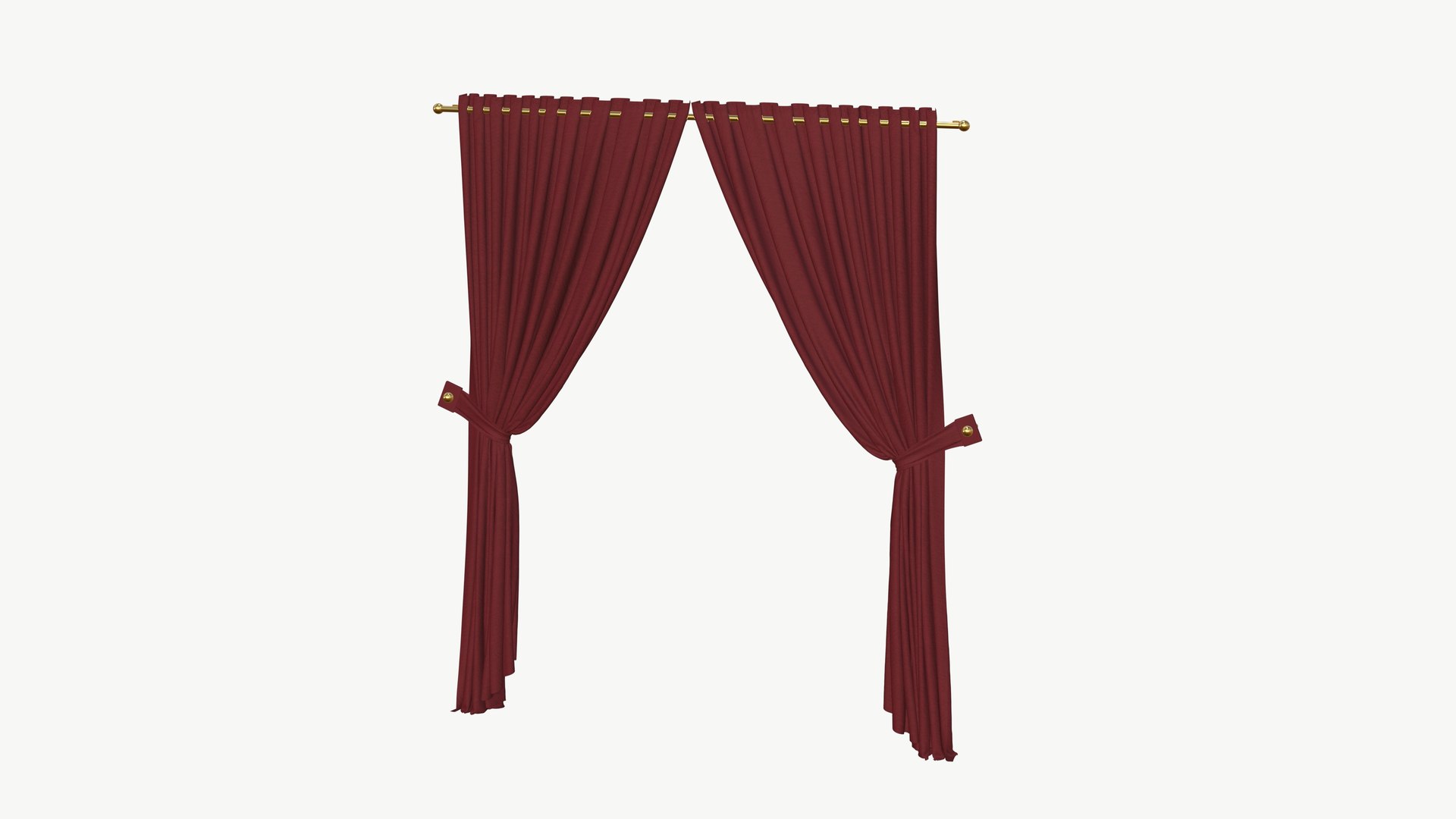 Curtain Realistic Velvet 3D model - TurboSquid 2075878