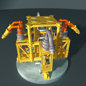 water injection manifold 3d obj