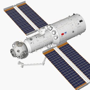 Tianhe Chinese Space Station 3D model