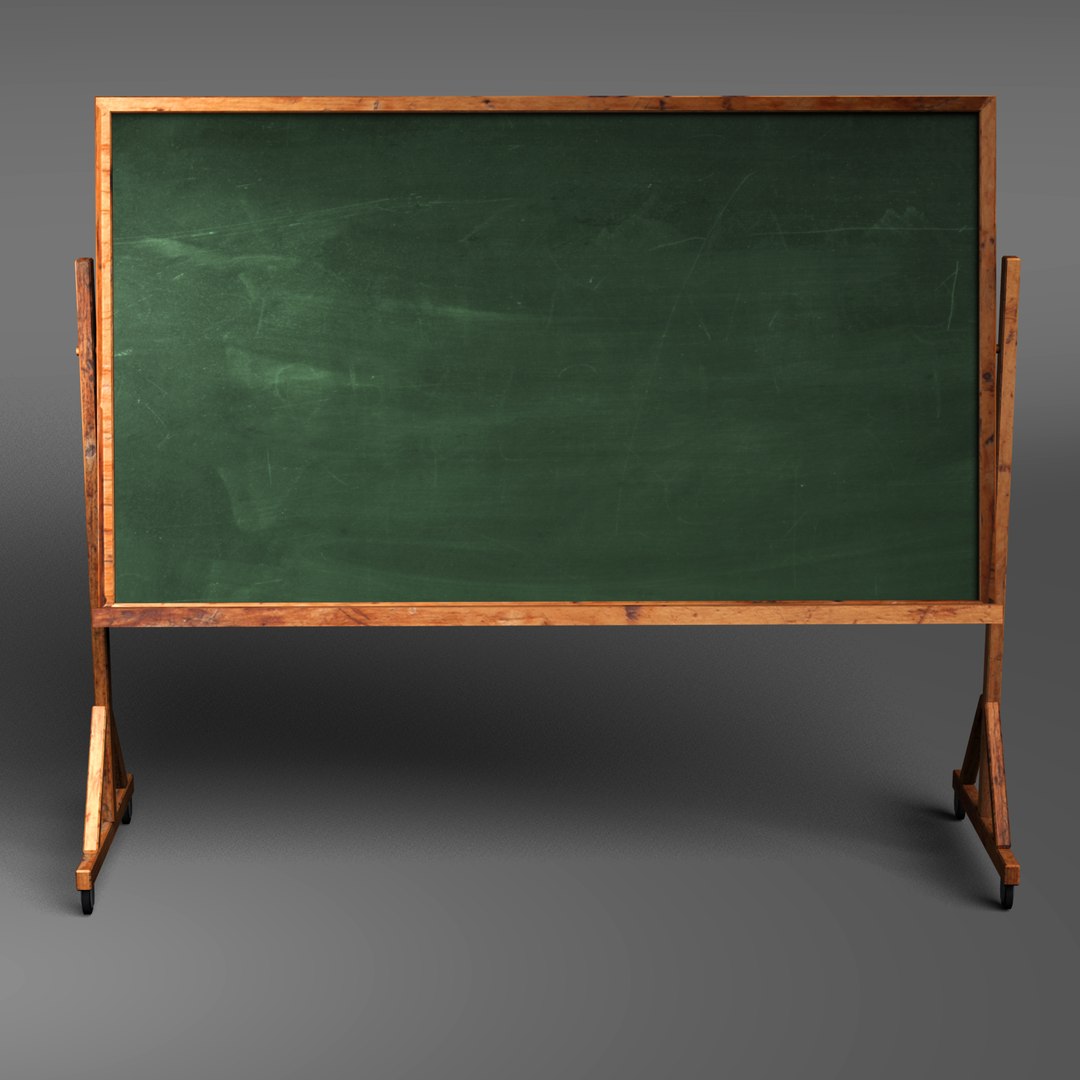 Classroom Chalkboard Obj Classroom Chalkboard Obj
