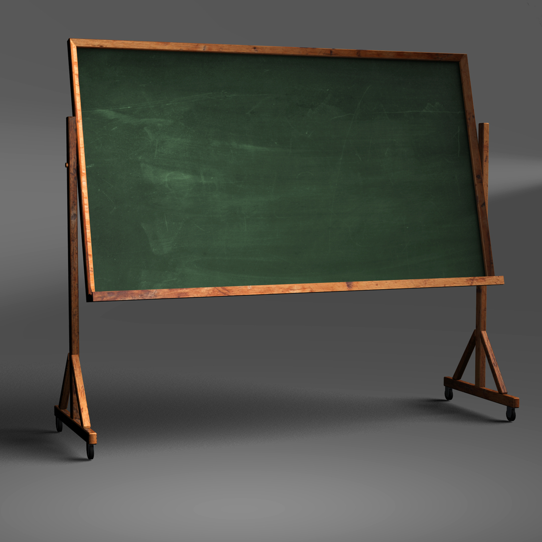 classroom chalkboard obj