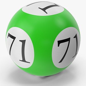 3D Bingo Ball 71