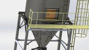 reverse air filter 3D model