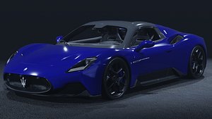 3D 2023 Maserati MC20 Cielo 3D Model  Italian Exotic