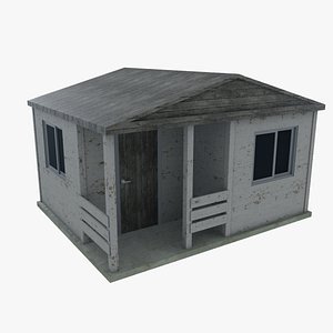 3D Wooden Shed