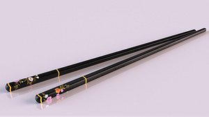 Korean bamboo chopstick decor cafe