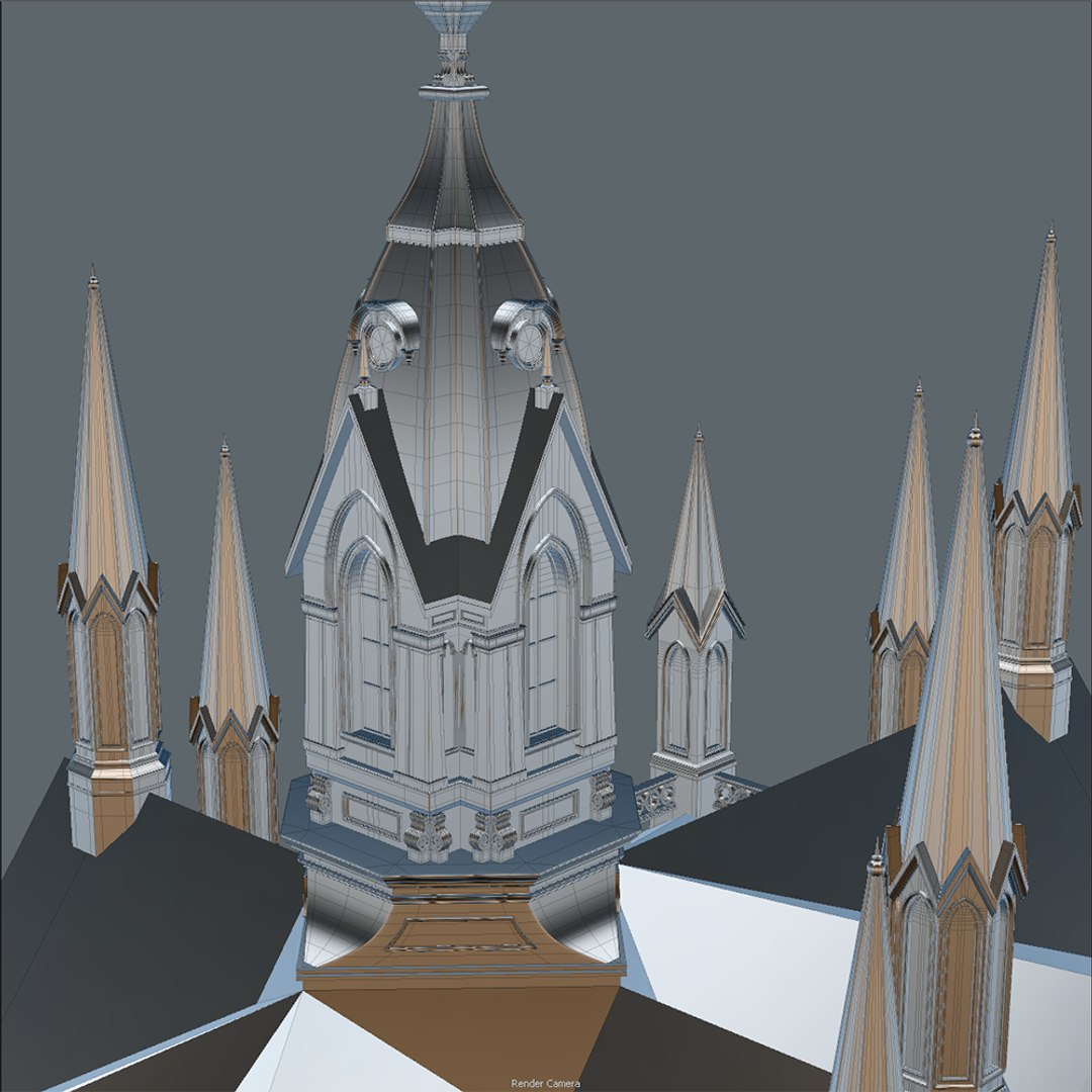 3d Model Gothic Cathedral