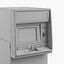 3d model of atm machine cash
