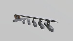 Germany Sonthofen central bus station Game Ready PBR with LODs 3D model