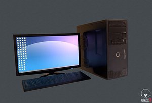 Game-ready PC Monitor and Keyboard
