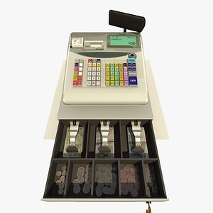 cash register 3d 3ds