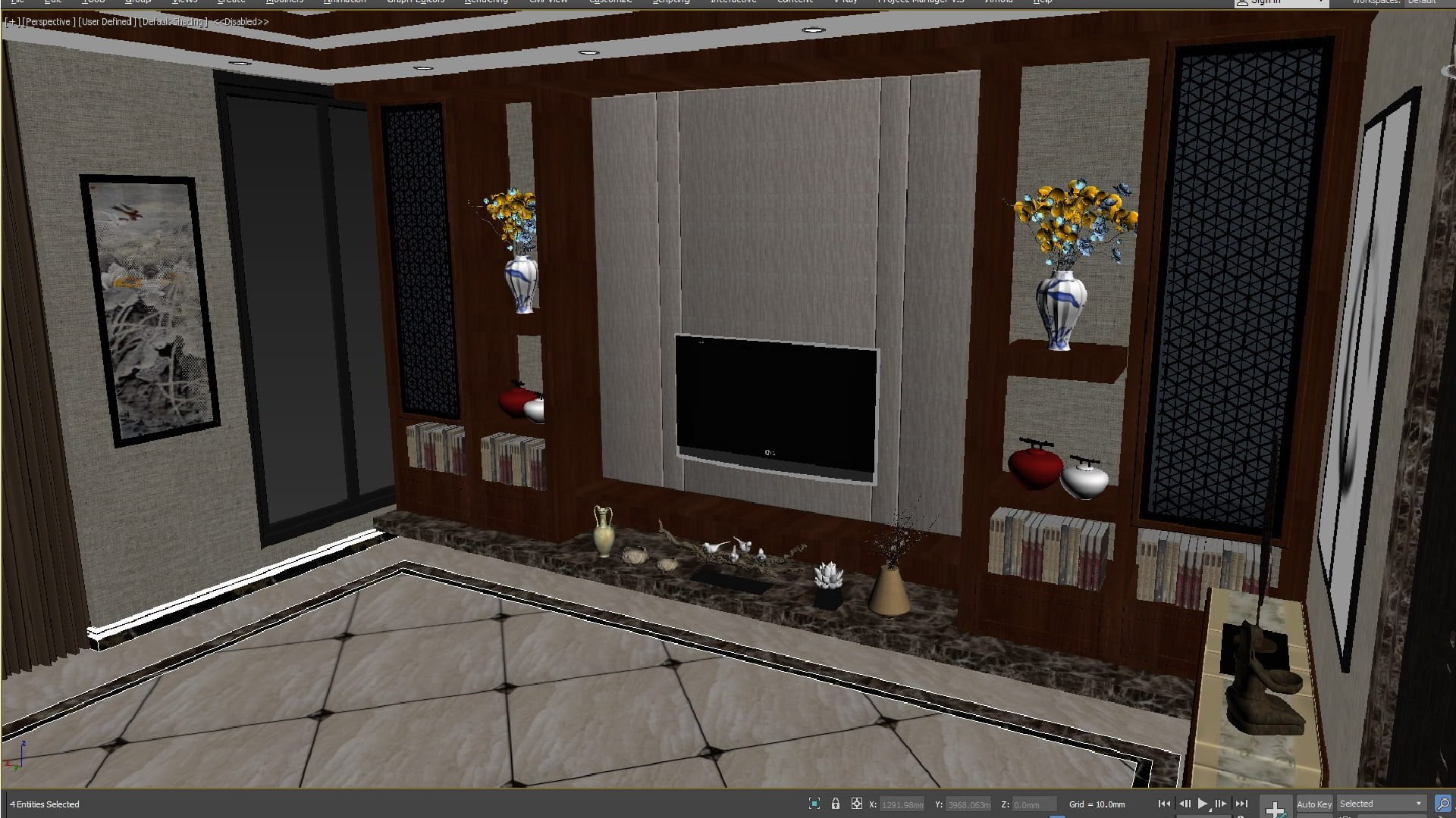 Chinese Style Living Room Dining Room 3D Model - TurboSquid 2024709