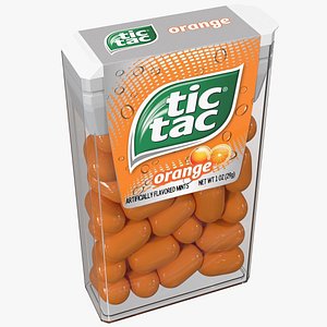 tic tac orange flavour 3D model