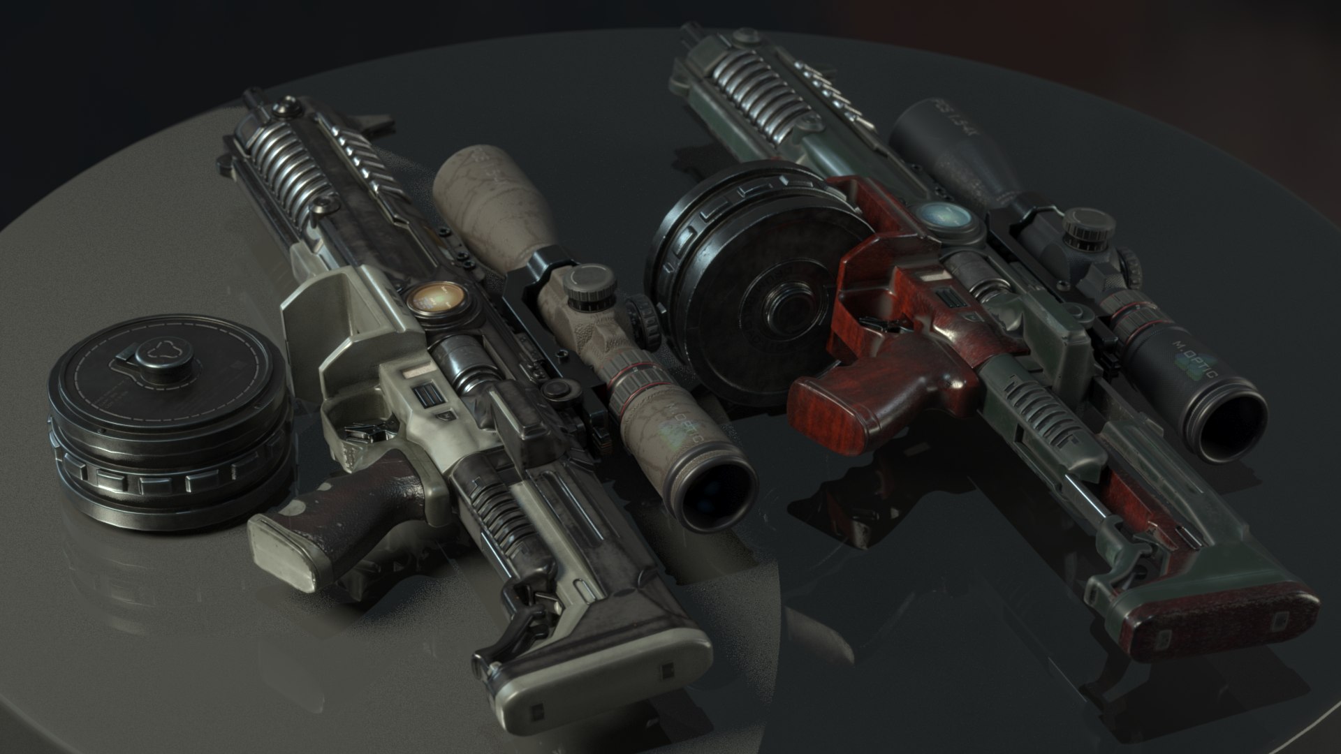 3D Concept Sci-Fi Heavy Assault Rifle Low-poly 3D Model - TurboSquid ...