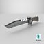 Sci-Fi Hunter Knife Brown