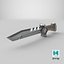 Sci-Fi Hunter Knife Brown