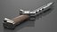 Sci-Fi Hunter Knife Brown