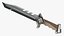 Sci-Fi Hunter Knife Brown