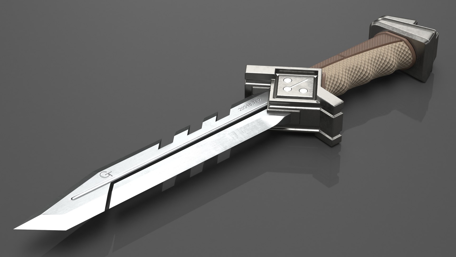 3D Sci-Fi Hunter Knife Brown model https://p.turbosquid.com/ts-thumb/o8/bfApy4/OT/scifihunterknifebrownvray3dmodel004/jpg/1703635417/1920x1080/fit_q87/fdae9511e36385df3b2c010d2b470338feca6d1e/scifihunterknifebrownvray3dmodel004.jpg