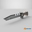 Sci-Fi Hunter Knife Brown