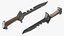 Sci-Fi Hunter Knife Brown