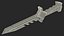 Sci-Fi Hunter Knife Brown