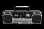 Pack Ghetto Blaster rétro Boom Box