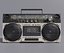 Pack Ghetto Blaster rétro Boom Box