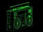 Pack Ghetto Blaster rétro Boom Box
