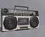 Pack Ghetto Blaster rétro Boom Box