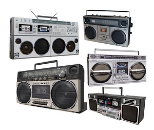 Retro Boom Box Ghetto Blaster Pack