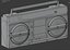 Pack Ghetto Blaster rétro Boom Box
