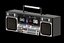 Pack Ghetto Blaster rétro Boom Box