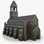 Lowpoly Church wIth Interior