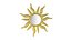 Espelho solar celestial vintage ou moldura
