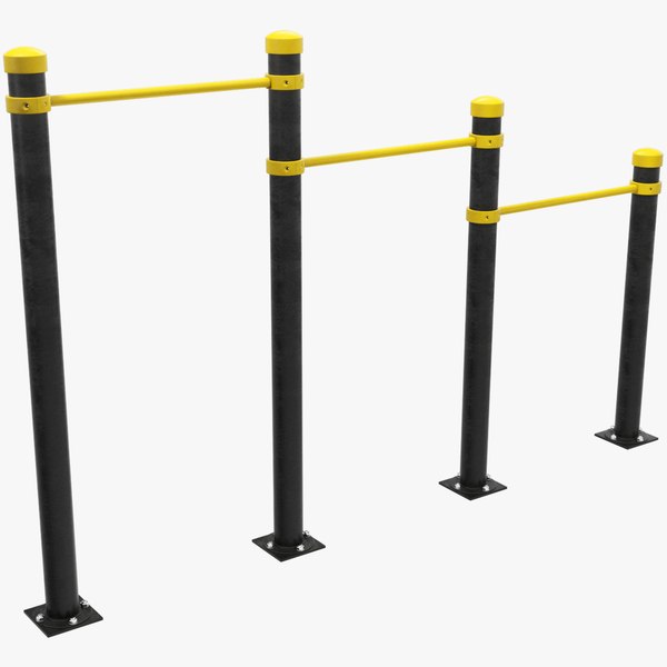 3D model High Bar Workout Equipment V2