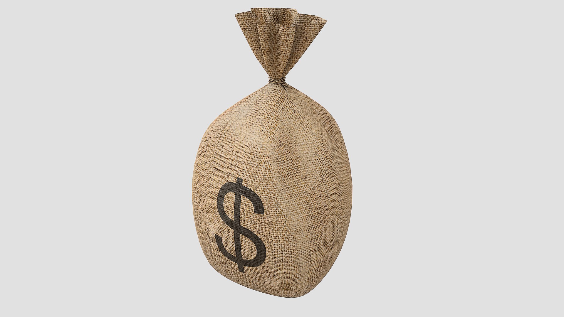 Money Bag V1 Dollar With Pbr 4K 8K 3D Model - TurboSquid 1723920